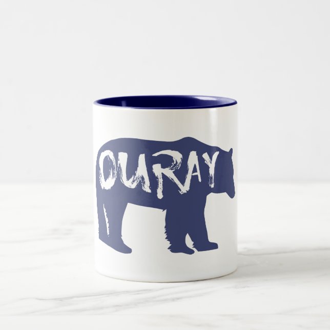 Ouray Bear Two-Tone Coffee Mug (Center)