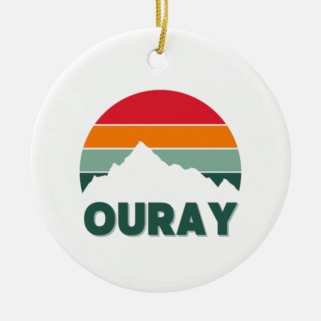 OURAY CERAMIC ORNAMENT (Front)