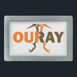 Ouray Colorado Belt Buckle<br><div class="desc">If you've climbed in Ouray, you know how amazing it is. Show it off with this great design!</div>