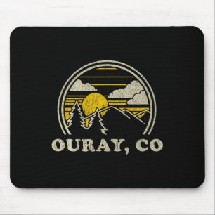 Ouray Colorado Co T Shirt Vintage Hiking Mountains Mouse Pad