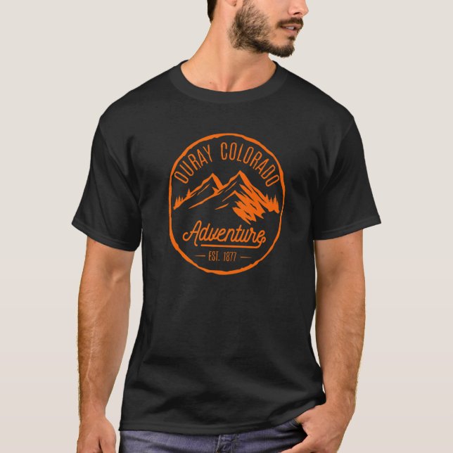Ouray Colorado Mountains Hot Springs Premium T-Shirt (Front)