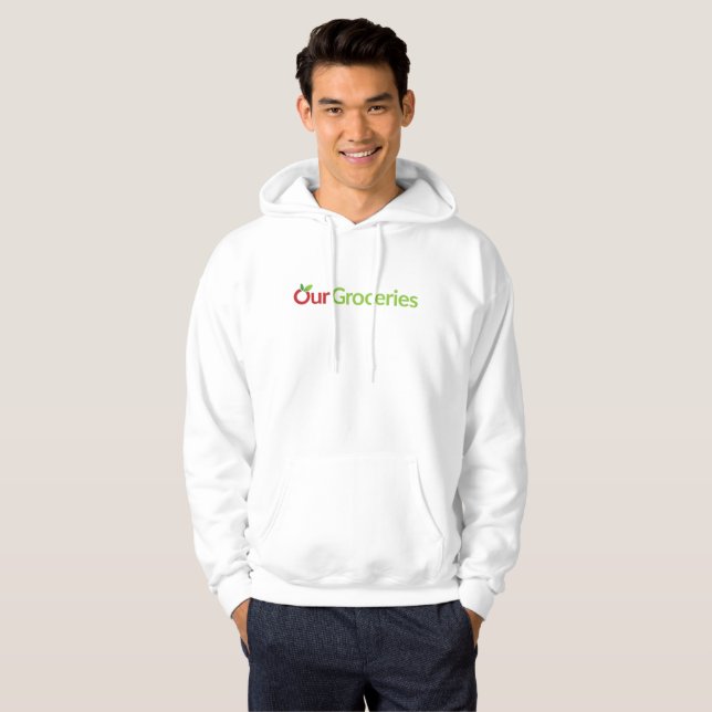 OurGroceries Men's Hoodie (Front Full)