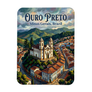 Ouro Preto Brazil Magnet