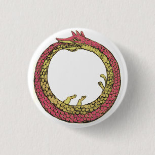 ouroboros 1 inch round button