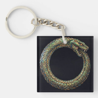 Ouroboros — Ancient Serpent Symbol Runic Poster Keychain