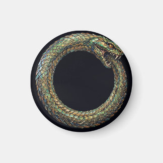 Ouroboros — Ancient Serpent Symbol Runic Poster Magnet