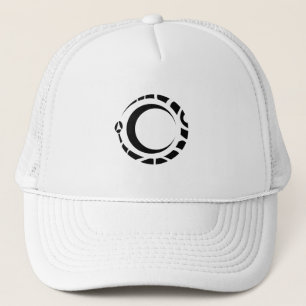 ouroboros and moon trucker hat