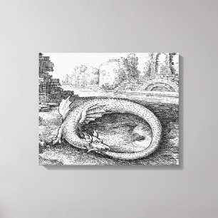 Ouroboros Dragon Canvas Print