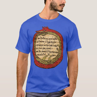 Ouroboros Dragon Snake Occult Alchemy Magic Mediev T-Shirt