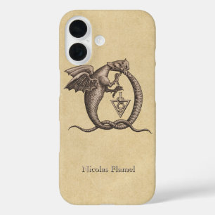 Ouroboros Dragons with Name iPhone 16 Case