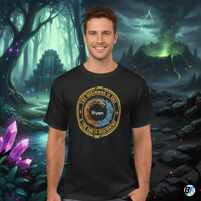 Ouroboros Fire & Ice The Beginning is End - Eterna T-Shirt (The Beginning is the end)