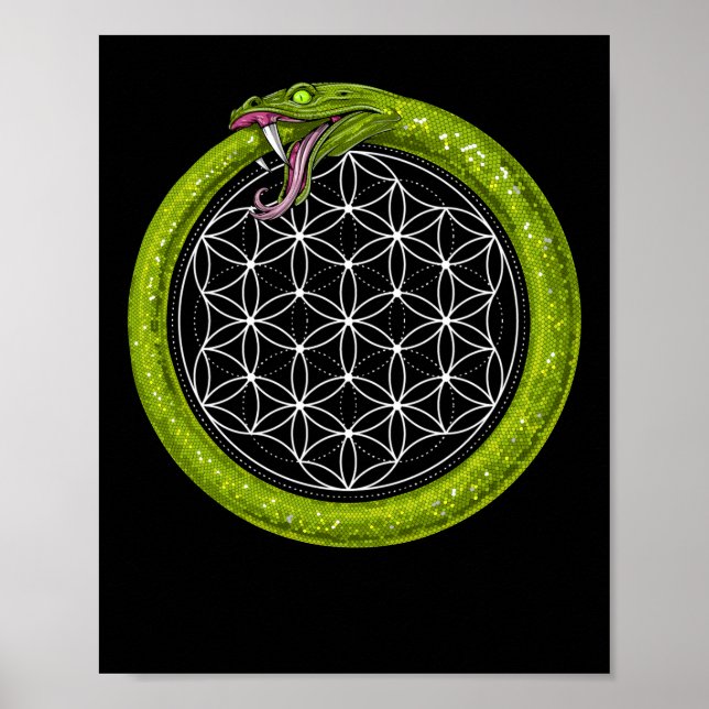 Ouroboros Snake Symbol Poster (Front)