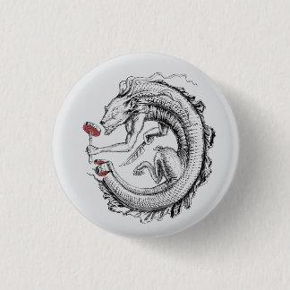 ouroboros sushi 1 inch round button