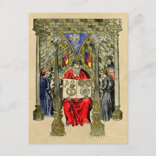 Ouroboros Symbol in the Book of Alchemy Postcard