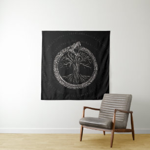 Ouroboros with Tree of Life Tapestry