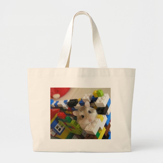 ourpets_hamster large tote bag (Front)