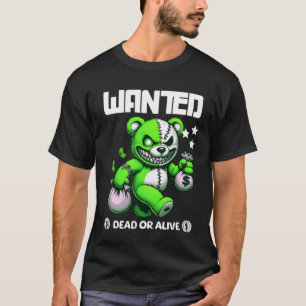 Ours à gangster "RECHERCHÉ" - T-shirt Déplaisant e