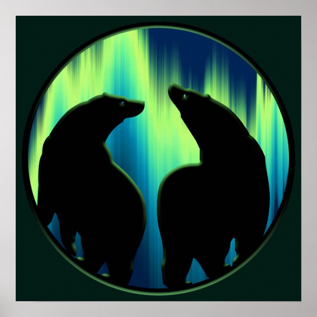 Ours Art Imprimer Poster de l'ours tribal Imprimer (Devant)