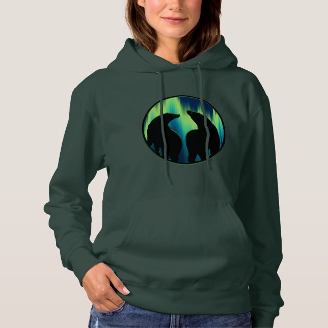 Ours Art Sweat - shirt à capuche femme Aurora Ours (Devant)