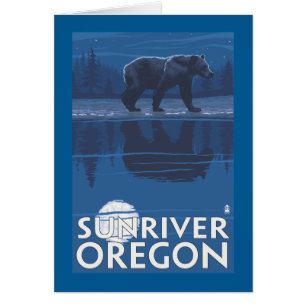 Ours au clair de lune - Sun River, Oregon