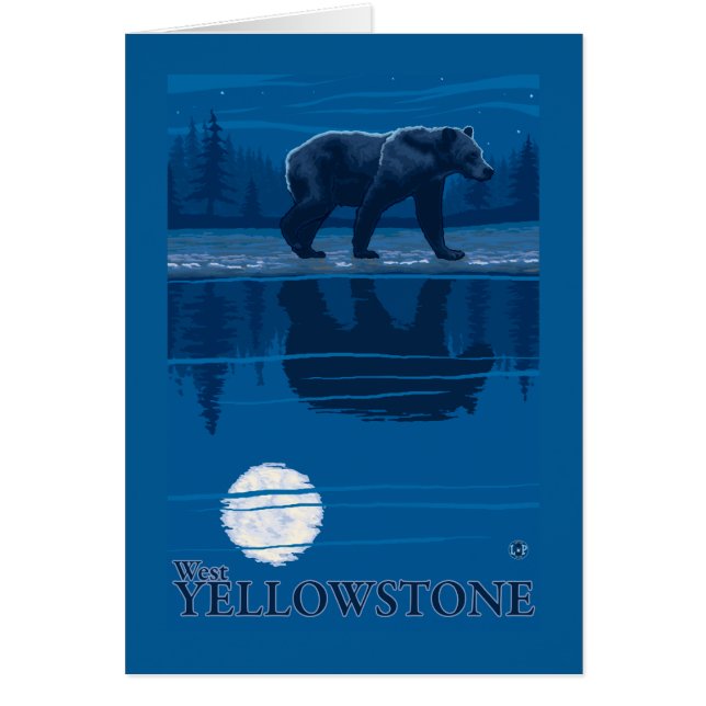 Ours au clair de lune - West Yellowstone, Montana (Devant)