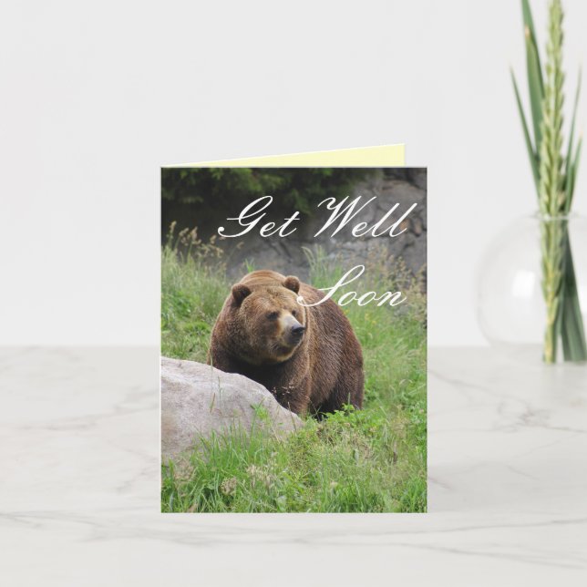 Ours Brown de Washington - obtenez la carte bonne (Devant)