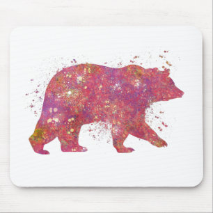 Ours Brun Animal Forêt Sauvage Jungle Nature Monde Mouse Pad