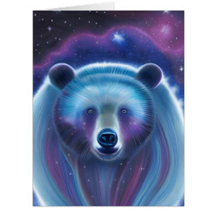 Ours cosmique Toutes les occasions Carte de voeux