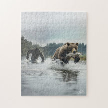 Ours de chasse Bigfoot : Puzzle photoréaliste