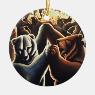 Ours de danse Ornement Multicultural Love Cadeaux