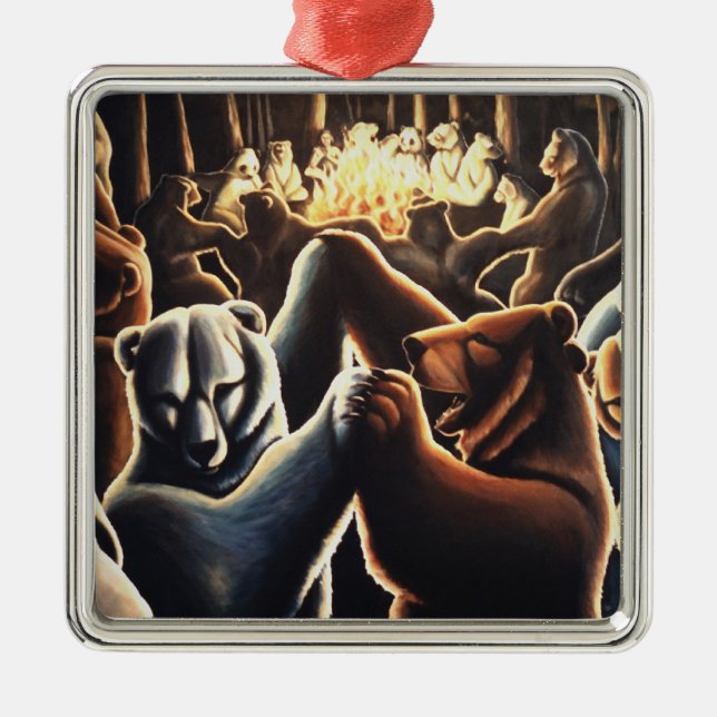 Ours de danse Ornement Multicultural Love Cadeaux (Devant)