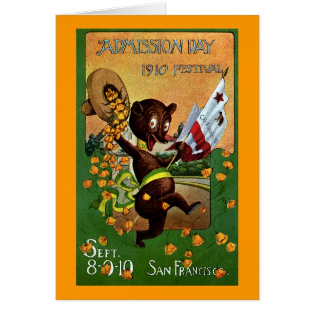 Ours de festival de jour d'admission de la (Devant)