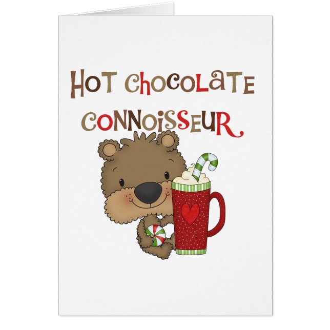 Ours de garçon de connaisseur de chocolat chaud (Devant)