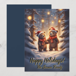 Ours de Noël 14, Joyeux Fêtes, Carte de Noël