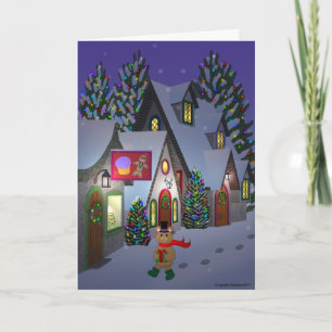 Ours de nounours dans la carte de ville