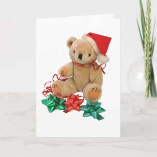 Ours de nounours de Noël - carte