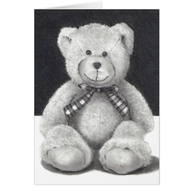 Ours de nounours, dessin au crayon : ÉTREINTE de (Devant)