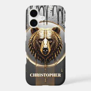 Ours doré avec nom personnalisé 🐻