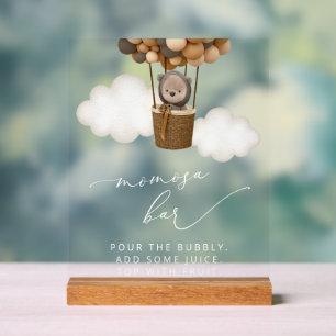 Ours En Conflit, Ballons Brown, Bar Momosa Baby sh