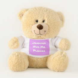 Ours En Peluche Adorable, Personnalisé "Accrochez-moi S'Il Vous Pl