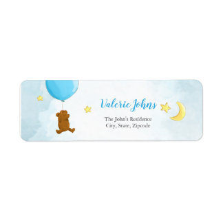 Ours en peluche avec baby shower à ballon