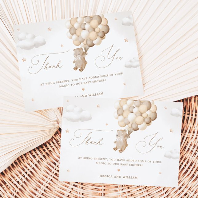 Ours en peluche avec Carte de remerciements à ball (Créateur téléchargé)