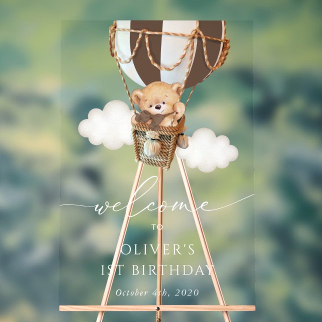 Ours en peluche, ballon Brown, accueil pour le pre (Neutre)