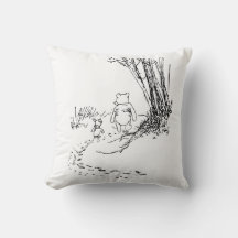 Ours en peluche classique et coussin jeté de Pigle