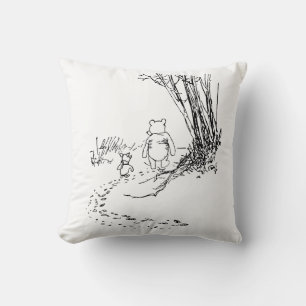 Ours en peluche classique et coussin jeté de Pigle