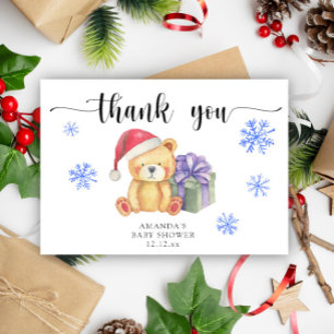 Ours en peluche d'hiver - merci