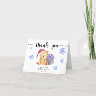 Ours en peluche d'hiver - merci