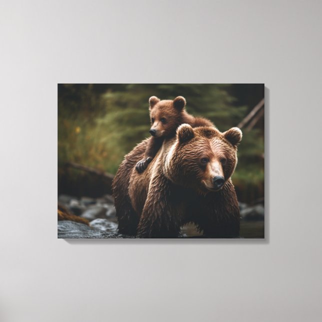 Ours en toile de mur Art-Yellowstone (Recto)