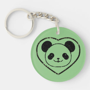 Ours Et Coeur De Panda En Caoutchouc