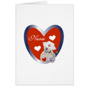 Ours-infirmière avec T-shirts et cadeaux de coeur